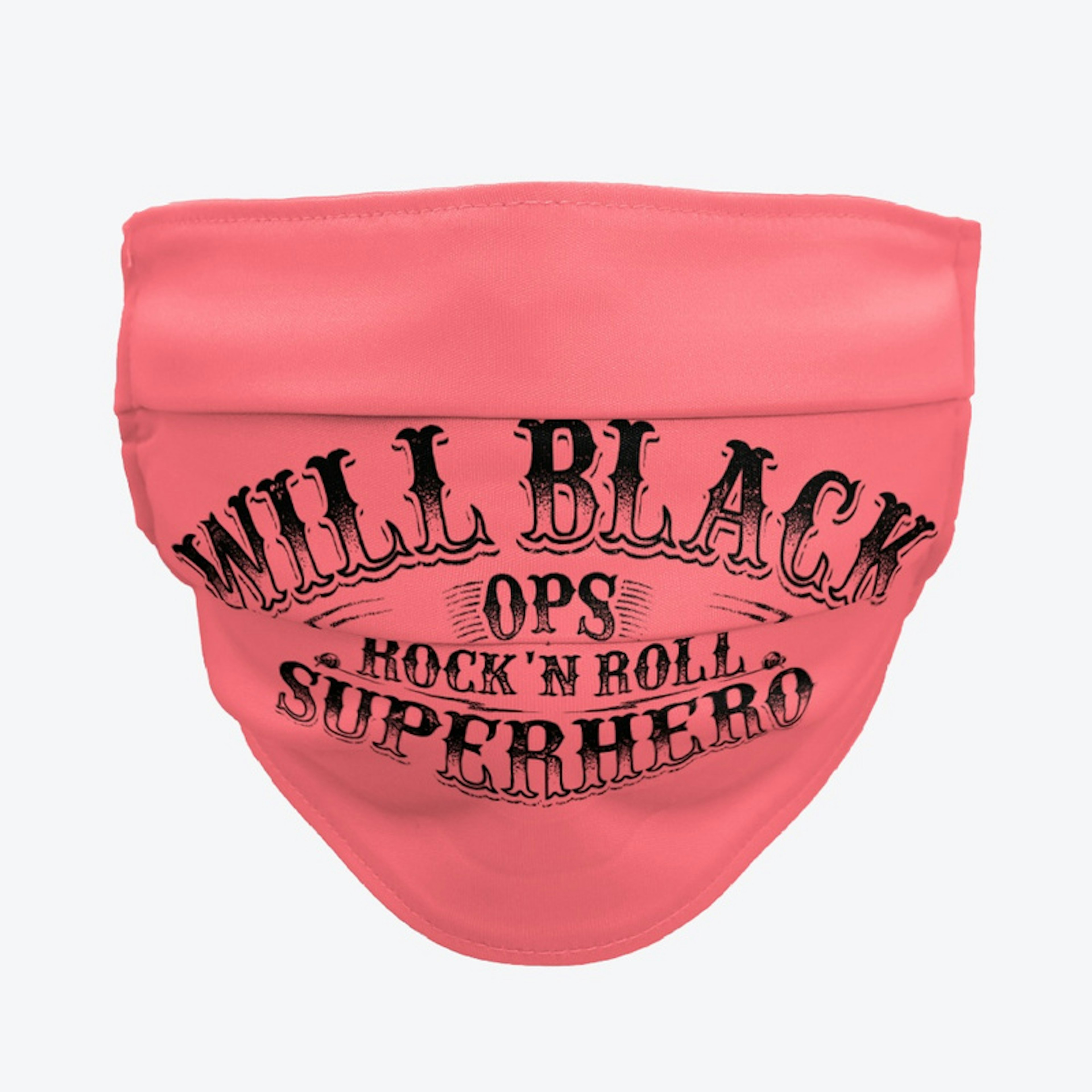 Will Black 'OPS' cloth facemask 2